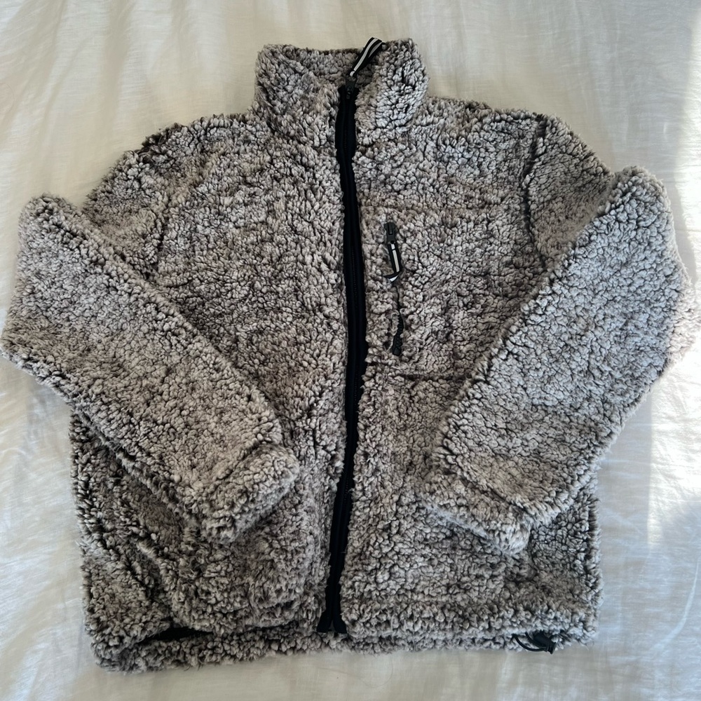 sherpa zip up jacket